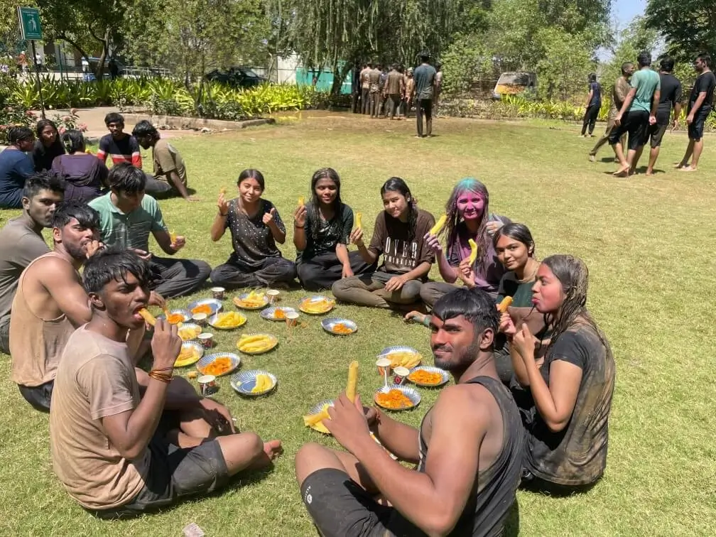 Holi Celebration by Hostel Students