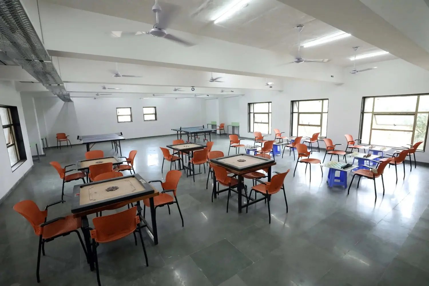 Indoor Games Room for Chess Carrom and Table Tennis