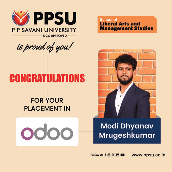 PPSU student placement achievement card
