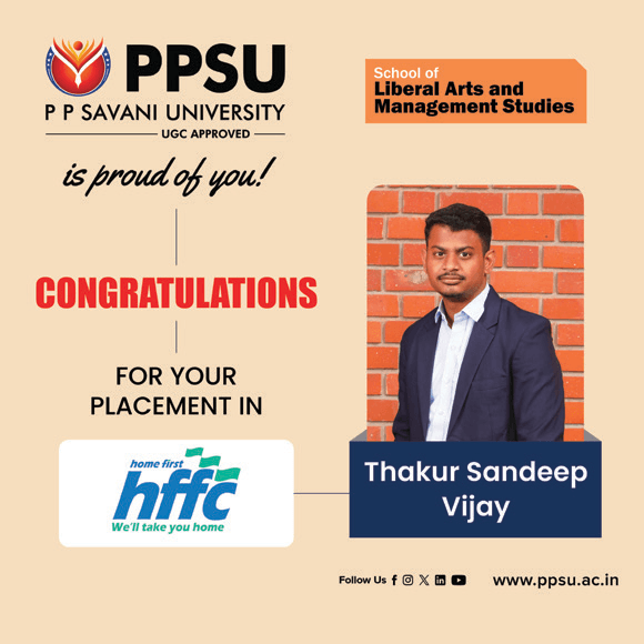 PPSU student placement achievement card