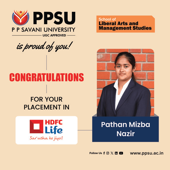 PPSU student placement achievement card
