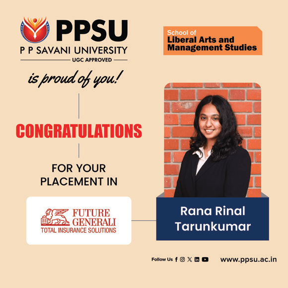 PPSU student placement achievement card