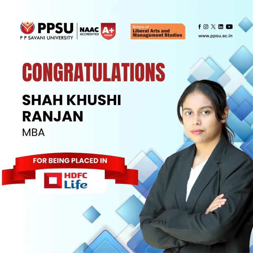 PP Savani University placement record 19