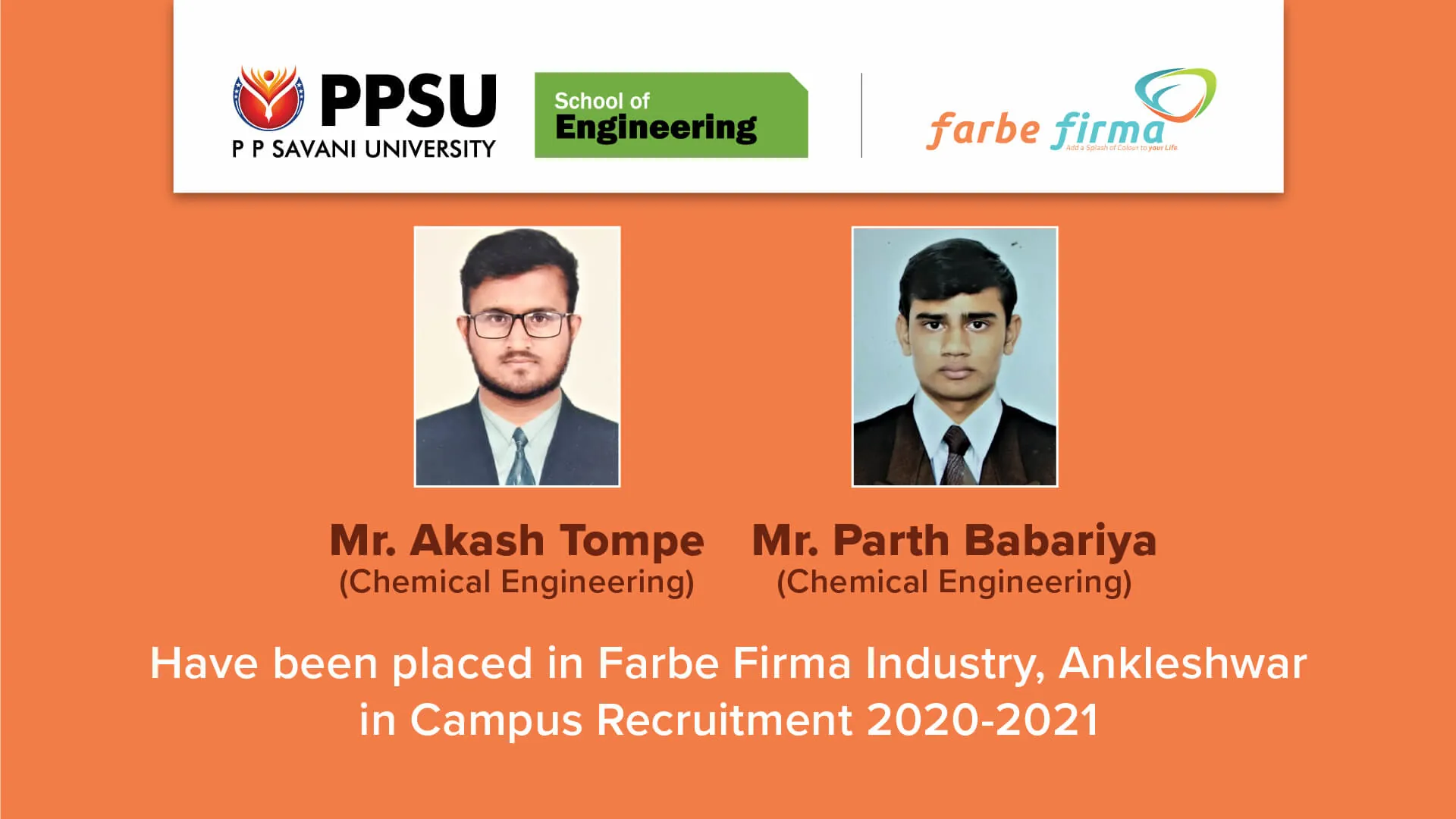 PP Savani University placement record 106