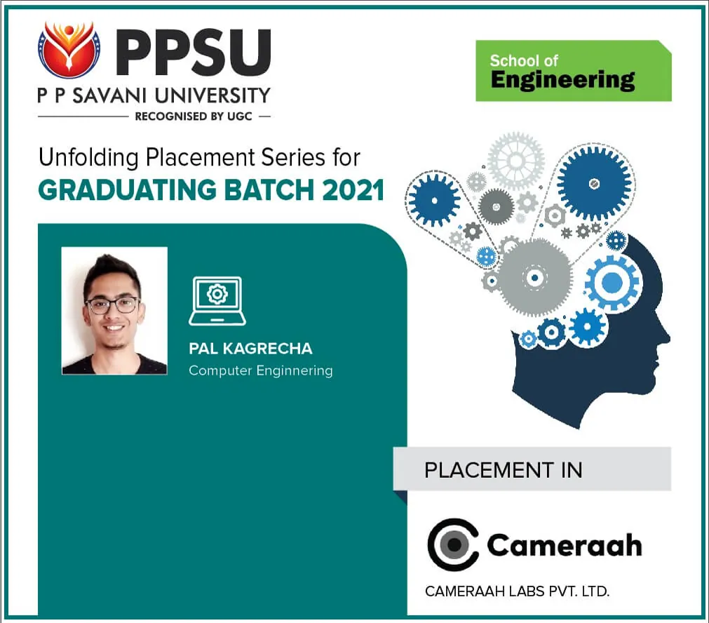 PP Savani University placement record 91