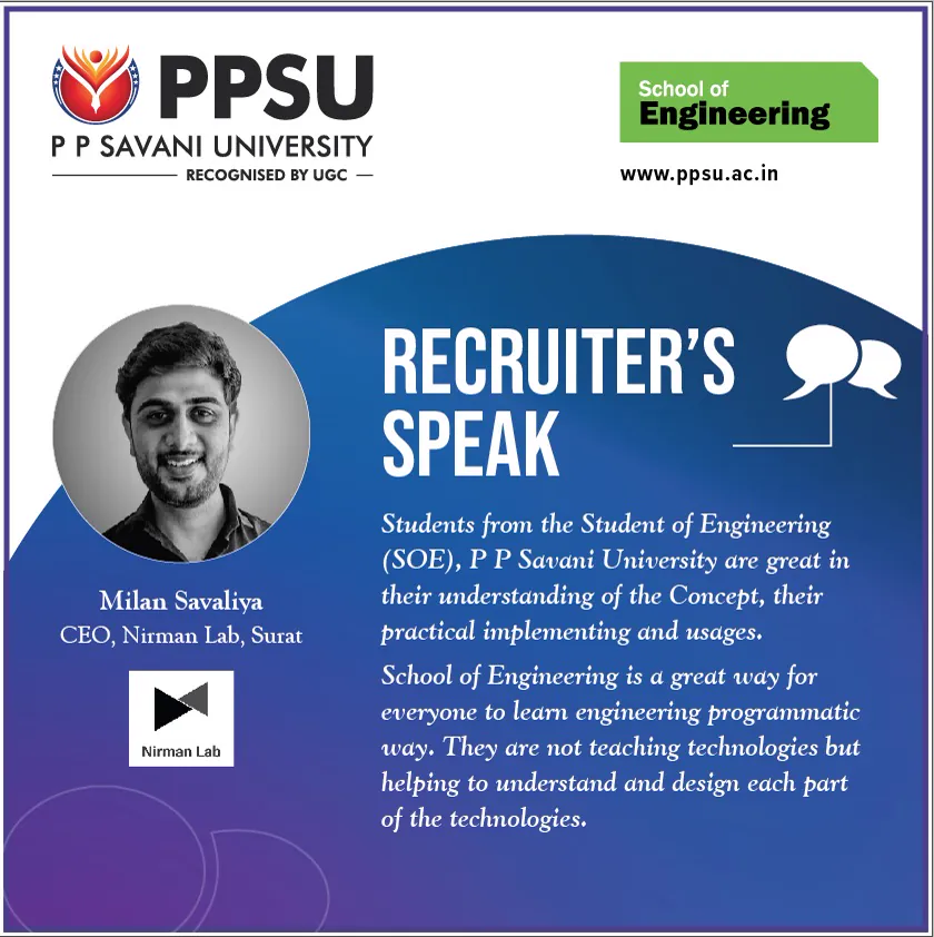 Recruiter's Speak - Milan Savaliya, CEO, Nirman Lab, Surat