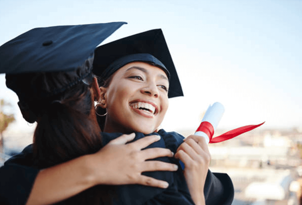 PPSU graduates celebrating their scholarship awards